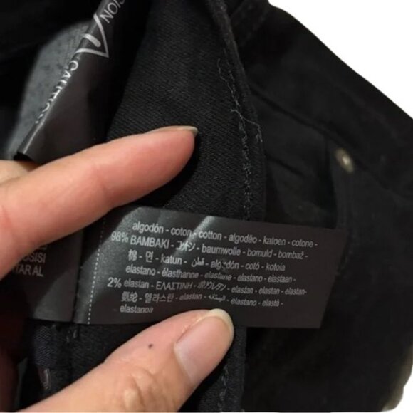 Zara black slim bootcut leg high rise jeans size 8 NWT - Picture 11 of 11